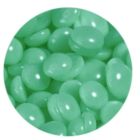 Green Apple hard wax beans, colour swatch